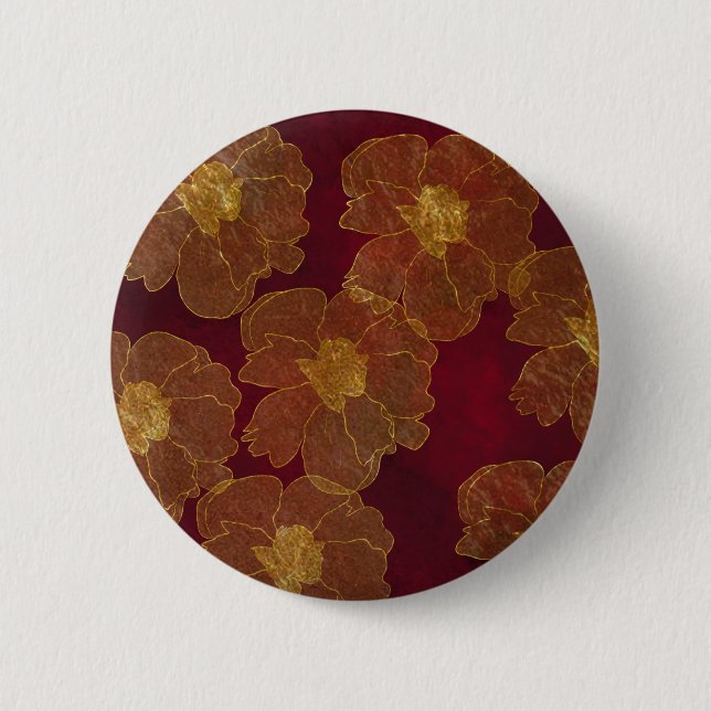 Red 6 Cm Round Badge (Front)