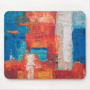 Red Abstract Art Abstract Background Art Abstract  Mouse Pad