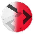 RED ABSTRACT CERAMIC DRAWER KNOB