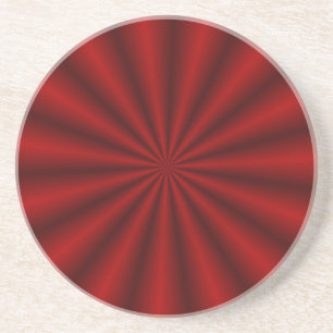 Red Abstract Fireworks Coaster