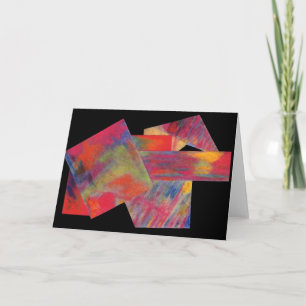 Red Abstract Greeting Card