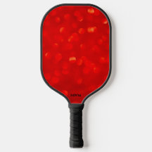 Red Abstract Monogram Pickleball Paddles