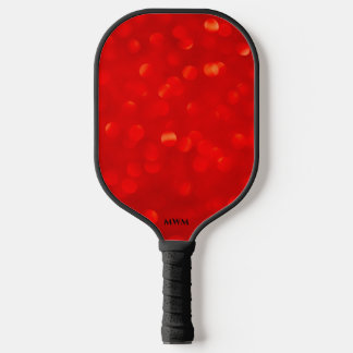 Red Abstract Monogram Pickleball Paddles