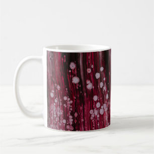 Red abstract painting coffee mug