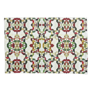 red abstract pattern pillowcase