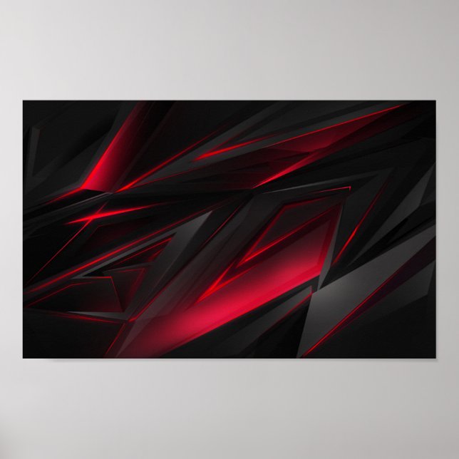 Red Abstract Poster (Front)