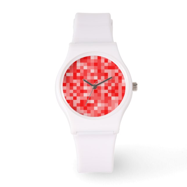Red Abstract Watch (Front)