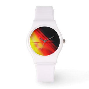Red Abstract Watch