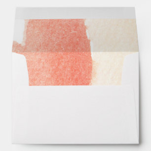 red abstract watercolor hand painted envelopes