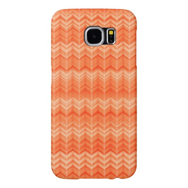 Red abstract zigzag textile pattern Case-Mate samsung galaxy case (Back)