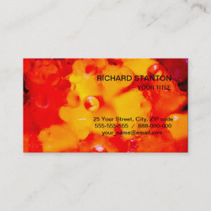 Red abstraction business card
