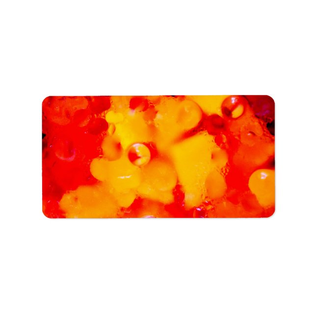 Red abstraction label (Front)