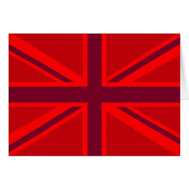 Red Accent Union Jack Design (Front Horizontal)