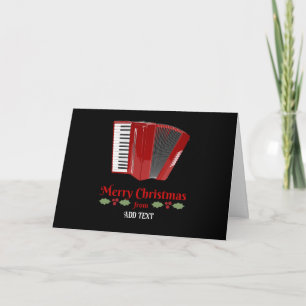 Red Accordion Christmas TEMPLATE