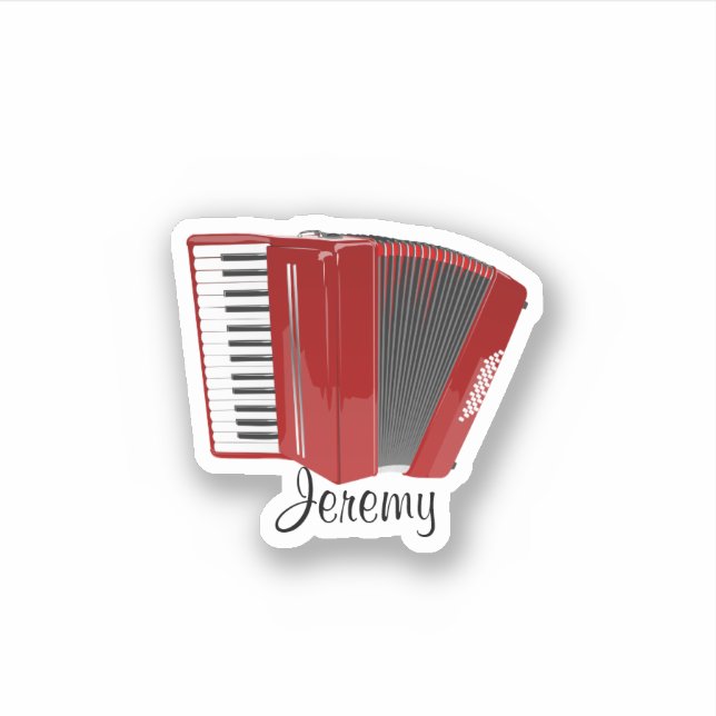 Red accordion template, customise (Front)
