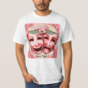 Red Actor Masks T-Shirt