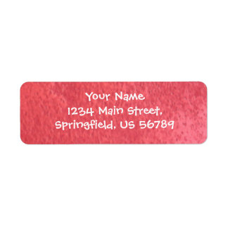 red address label return address label