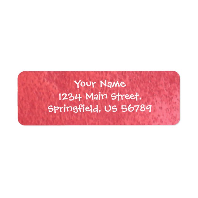 red address label return address label (Front)
