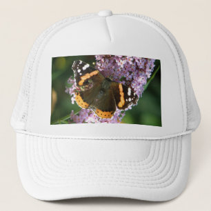 Red Admiral Butterfly and Buddleia Hat