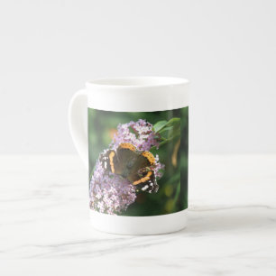 Red Admiral Butterfly and Buddleia Mug