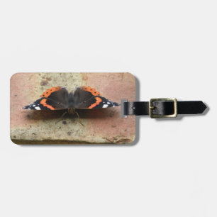 Red Admiral Butterfly Custom Luggage Tag