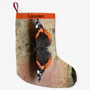 Red Admiral Butterfly Custom Stocking