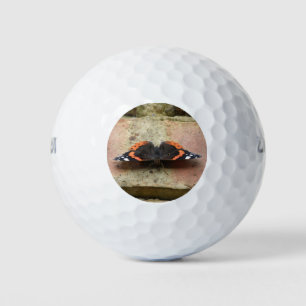 Red Admiral Butterfly Golf Ball