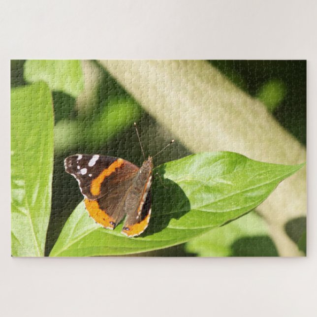 Red Admiral Butterfly  Jigsaw Puzzle (Horizontal)