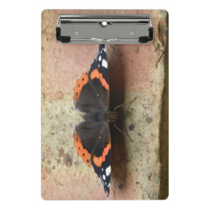 Red Admiral Butterfly Mini Clipboard