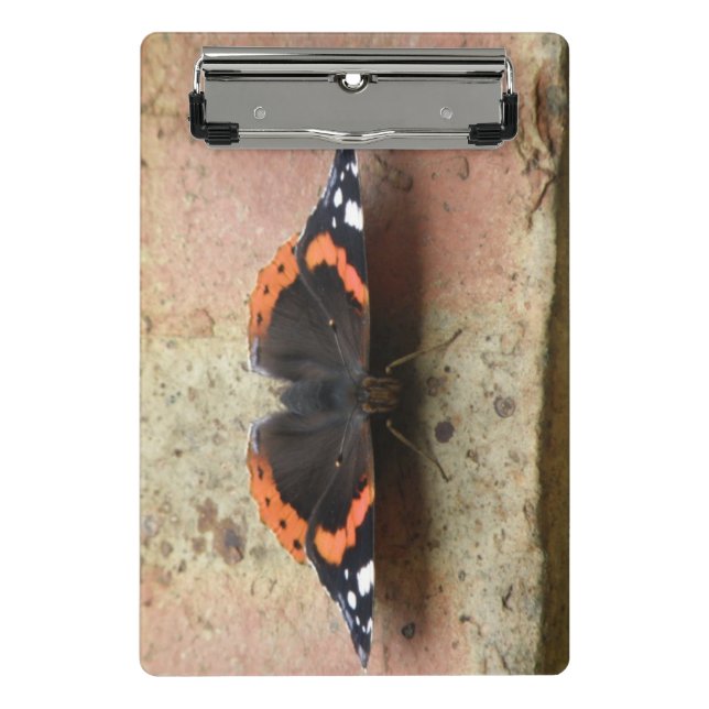 Red Admiral Butterfly Mini Clipboard (Front)