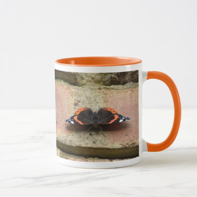 Red Admiral Butterfly Mug (Right)