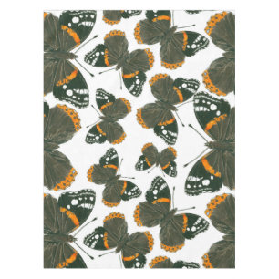 Red admiral butterfly  pattern tablecloth