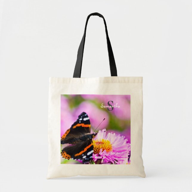 Red Admiral Butterfly Tote bag (Front)