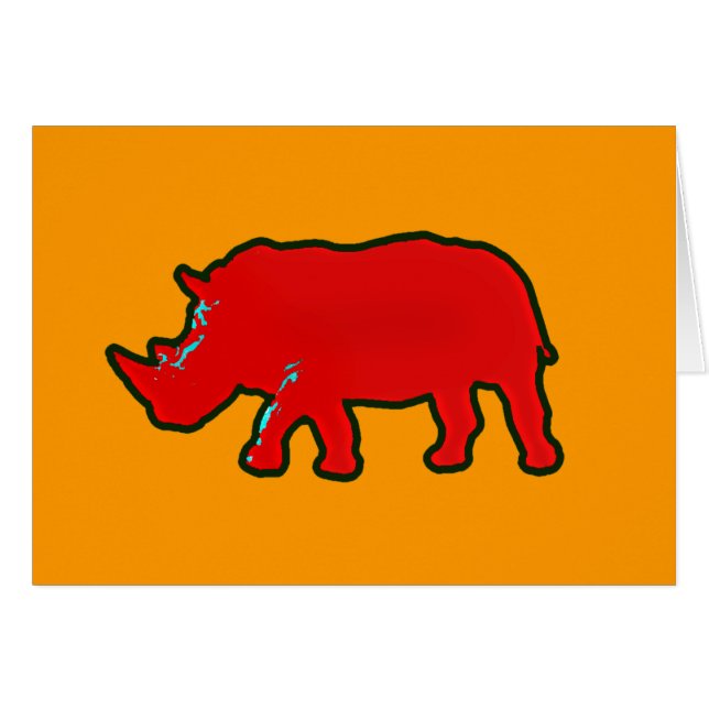 red africa rhinocerus (Front Horizontal)