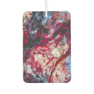Red Agate Crystal Geode Abstract Leggings Car Air Freshener