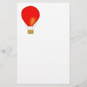 Red air balloon stationery