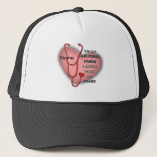 Red Air Force Nurse Heart hat