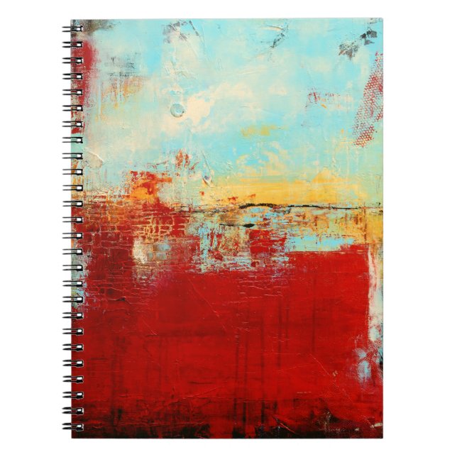 Red Alaskan Abstract Notebook (Front)