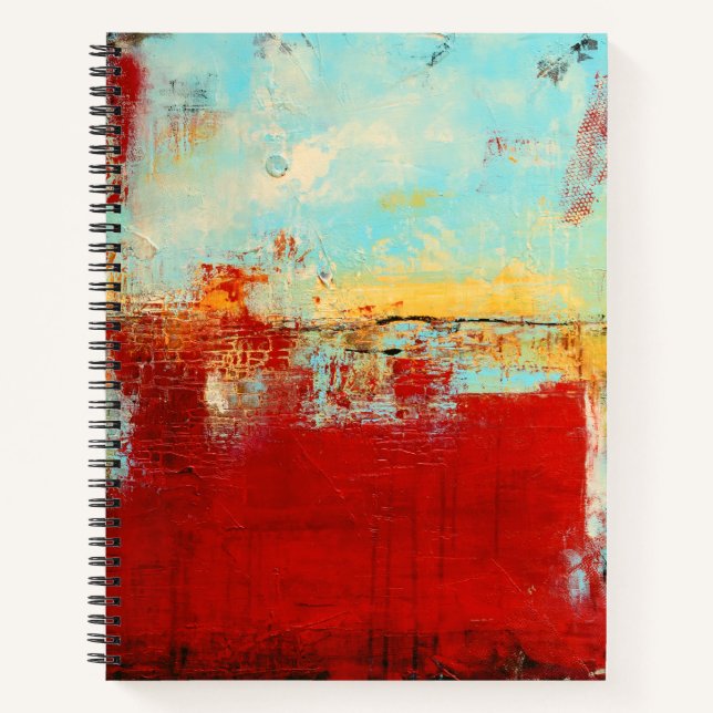 Red Alaskan Abstract Notebook (Front)