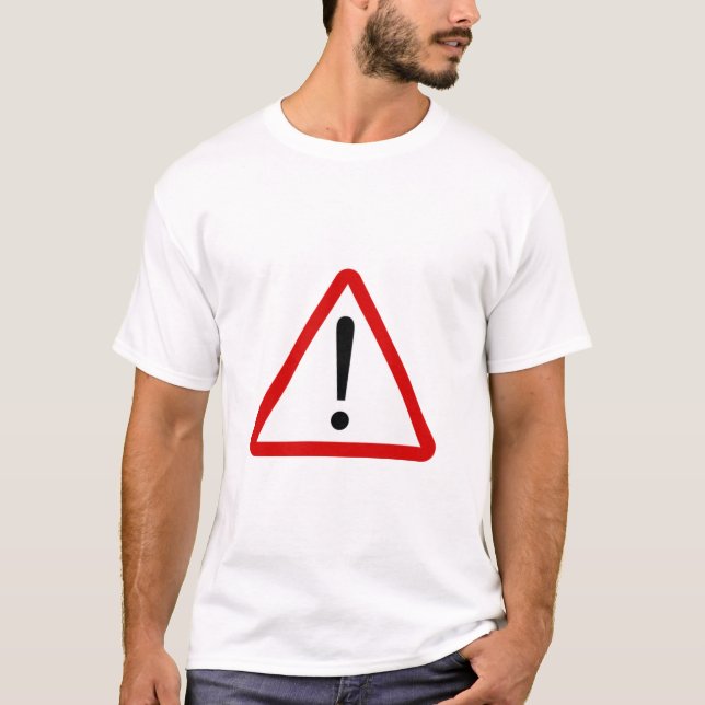 Red Alert Creative Typography T-Shirt (Front)