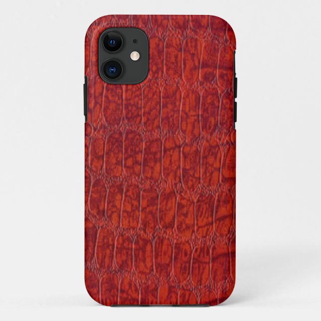 Red Alligator Print Case-Mate iPhone 5 Case-Mate iPhone Case (Back)