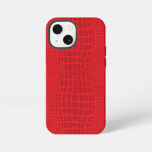 red alligator print crocodile skin