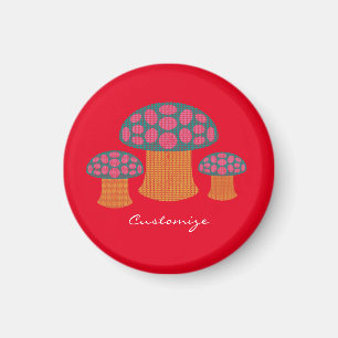 Red Amanita Mushrooms Thunder_Cove  Magnet