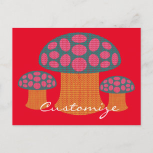 Red Amanita Mushrooms Thunder_Cove Postcard