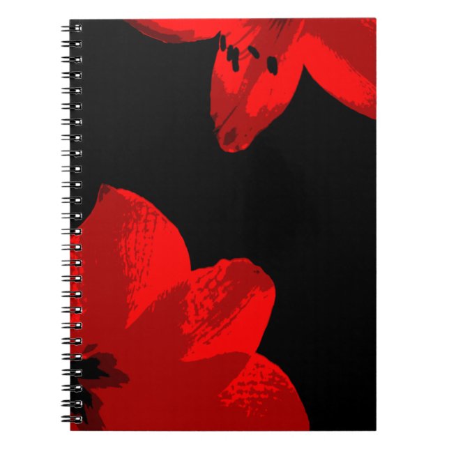 red amaryllis duo notebook (Front)