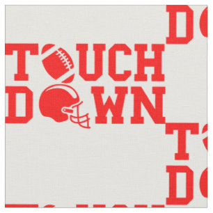 red american football touchdown sports fabric