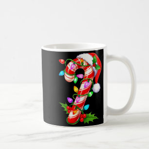 Red &amp; White Candy Cane Crew Christmas Santa Ha Coffee Mug