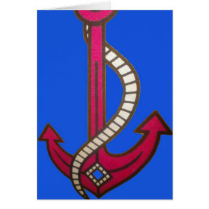 Red Anchor Art Print