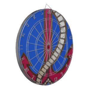 Red Anchor Art Print Dartboard
