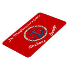 Red Anchors Aweigh Stateroom Door Marker